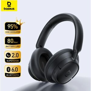 Casque sans fil Baseus Bass BH1 NC Lite ANC, réduction de bruit à 95%, casque Bluetooth 6.0, 80H, écouteurs supra-auriculaires - Publicité Casque sans fil Baseus Bass BH1 NC Lite ANC, réduction de bruit à 95%, casque Bluetooth 6.0, 80H, écouteurs supra-auriculaires - Publicité