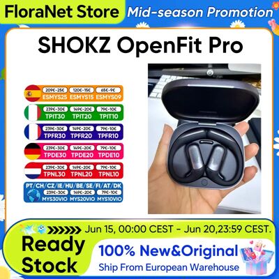 Casque Bluetooth à oreilles libres Original Shokz Openfit Pro Superboost ™ Écouteurs sportifs à réduction de bruit à oreille ouverte Dolby Atmos avec suivi de la tête, autonomie de 50h, chargement - Publicité Casque Bluetooth à oreilles libres Original Shokz Openfit Pro Superboost ™ Écouteurs sportifs à réduction de bruit à oreille ouverte Dolby Atmos avec suivi de la tête, autonomie de 50h, chargement - Publicité