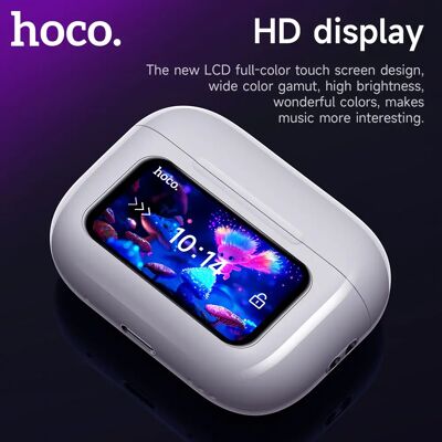 HOCO EW72 sans fil Bluetooth 5.4 ANC réduction du bruit écouteur avec LED plein tactile écran intelligent boîte de charge musique sport écouteurs - Publicité HOCO EW72 sans fil Bluetooth 5.4 ANC réduction du bruit écouteur avec LED plein tactile écran intelligent boîte de charge musique sport écouteurs - Publicité