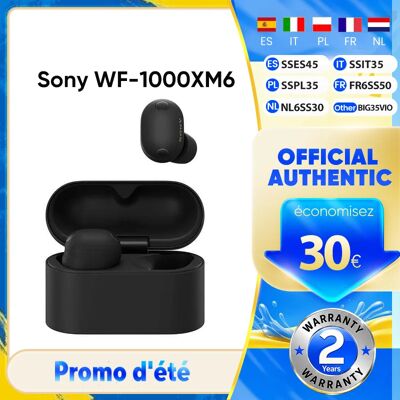 Écouteurs sans fil Sony WF-1000XM6 d'origine, réduction active du bruit, appels ultra-clairs grâce à l'IA, connexion multipoint, IPX4 - Publicité Écouteurs sans fil Sony WF-1000XM6 d'origine, réduction active du bruit, appels ultra-clairs grâce à l'IA, connexion multipoint, IPX4 - Publicité