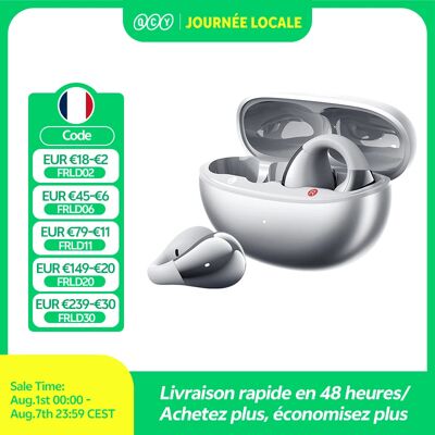 QCY Crossky C30S écouteurs sans fil à oreille ouverte haute résolution avec LDAC écouteurs à pince Bluetooth 6.0 Clip sur OWS casque de sport 40 heures - Publicité QCY Crossky C30S écouteurs sans fil à oreille ouverte haute résolution avec LDAC écouteurs à pince Bluetooth 6.0 Clip sur OWS casque de sport 40 heures - Publicité