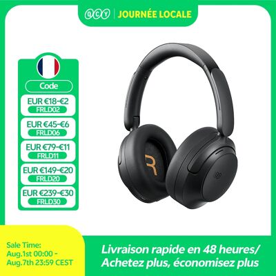 Casque supra-auriculaire QCY H3S avec ANC adaptatif -56 dB, son spatial LDAC haute résolution, écouteurs sans fil Bluetooth 6.0, double transducteur, autonomie 102H - Publicité Casque supra-auriculaire QCY H3S avec ANC adaptatif -56 dB, son spatial LDAC haute résolution, écouteurs sans fil Bluetooth 6.0, double transducteur, autonomie 102H - Publicité