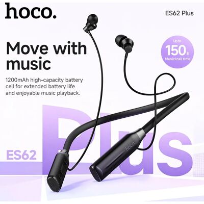 HOCO ES62 Plus tour de cou Bluetooth écouteurs sans fil casques 150 heures utilisation sport course Hifi sons Support TF carte lecture - Publicité HOCO ES62 Plus tour de cou Bluetooth écouteurs sans fil casques 150 heures utilisation sport course Hifi sons Support TF carte lecture - Publicité