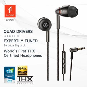 1MORE Écouteurs intra-auriculaires E1010, pilote Quad, haute résolution, haute fidélité