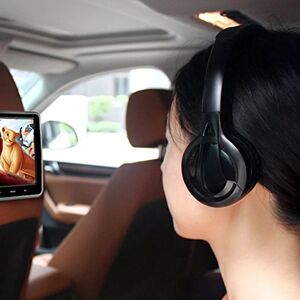 AYVVPII Casque sans fil infrarouge IR, casque stéréo pliable pour voiture, casque pour l'intérieur et l'extérieur, casque musical, casque TV