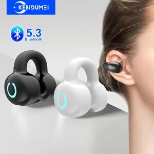 kebidumei Bluetooth 5.3 écouteur oreille pince casque TWS casque sans fil HiFi stéréo réduction du bruit écouteurs pour Xiaomi iPhone Samsung