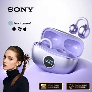 Écouteurs sans fil d'origine Sony D151 Style à clipser ouvert, écouteurs de sport Bluetooth 5.4 casque antibruit Hi-Fi
