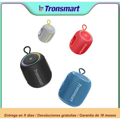 Enceinte Bluetooth portable Tronsmart T8 Mini avec son à 360 degrés, 20h d'autonomie, étanche IPX7, contrôle par application pour le camping - Publicité Enceinte Bluetooth portable Tronsmart T8 Mini avec son à 360 degrés, 20h d'autonomie, étanche IPX7, contrôle par application pour le camping - Publicité