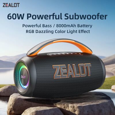 Zealot-P12 haut-parleur Bluetooth 60W haut-parleur Portable avec 10 heures de lecture, poignée Portable, pour le Camping, la fête, TWS, AUX - Publicité Zealot-P12 haut-parleur Bluetooth 60W haut-parleur Portable avec 10 heures de lecture, poignée Portable, pour le Camping, la fête, TWS, AUX - Publicité