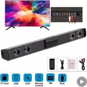 AyeBeau Barre De son pour TV caisson De basses haut-parleur Bluetooth barre De son boîte musique Radio sans fil FM Caixa De Som Big Bocina basse Blootooth colonne