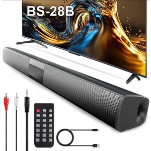 XUTING Barre de son TV puissante, haut-parleur Bluetooth filaire et sans fil, système sonore stéréo pour cinéma maison avec Radio FM, barre de son pour centre de musique
