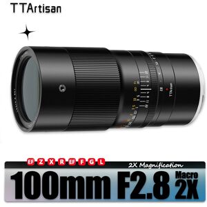 TTArtisan-Objectif Partenaires pour la photographie d'insectes, 100mm, F2.8, 2x, Sony E, Fuji, XF, GFX, IL, RF, EF, Nikon Z, F, L Mount, Z6, Count100 image