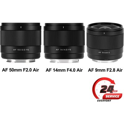 zacuto VILTROX AF 14mm F4.0/50mm F2.0/9mm F2.8 Objectif à focale fixe plein format à grande ouverture avec autofocus pour appareils photo Nikon Z et Sony E Mount - Publicité zacuto VILTROX AF 14mm F4.0/50mm F2.0/9mm F2.8 Objectif à focale fixe plein format à grande ouverture avec autofocus pour appareils photo Nikon Z et Sony E Mount - Publicité