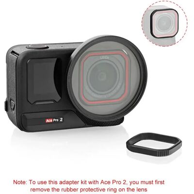 PULUZ Anneau Adaptateur de Filtre UV 52mm avec Couvercle d'Objectif pour Insta360 Ace Pro/Insta360 Ace Pro 2 Accessoires d'Adaptateur d'Objectif - Publicité PULUZ Anneau Adaptateur de Filtre UV 52mm avec Couvercle d'Objectif pour Insta360 Ace Pro/Insta360 Ace Pro 2 Accessoires d'Adaptateur d'Objectif - Publicité