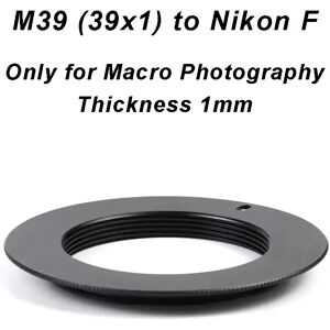 LingoFoto M39-Nikon uniquement pour objectif Macro M39 (39x1)-Nikon F Mount Adapter Ring M39-F M39-Nik M39-AI pour Nikon D6 D800 D850 D7100 etc.
