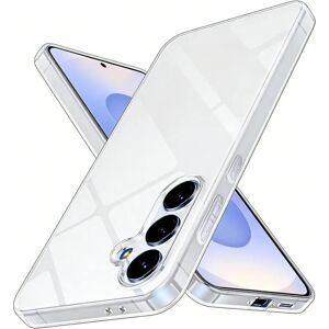 jaspever Coque en silicone souple pour Samsung Galaxy S26 Ultra S26+ Plus, coque transparente ultra-fine antichoc