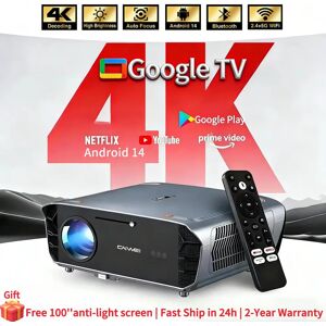 EUG Projecteur vidéo 4K UHD 4000 ANSI lumens, Android 14,