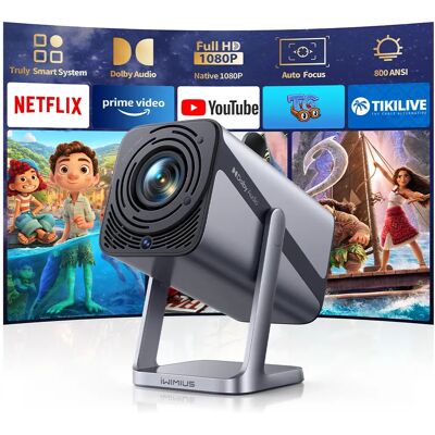 Projecteur IWIMIUS 4K Netflix officiellement WIFI6 natif 1080P 800ANSI mise au point automatique et Keystone BT5.2 Portable 360 ° Tourner le cinéma maison - Publicité Projecteur IWIMIUS 4K Netflix officiellement WIFI6 natif 1080P 800ANSI mise au point automatique et Keystone BT5.2 Portable 360 ° Tourner le cinéma maison - Publicité