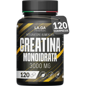 LA.GA PHARMA Créatine Monohydrate 120 Comprimés de 3000mg Créatin Pure par dose. Créatine monohydrate pour la masse musculaire et le suralimentation énergétique. Créatine pré et post-entraînement. Créatine - Publicité LA.GA PHARMA Créatine Monohydrate 120 Comprimés de 3000mg Créatin Pure par dose. Créatine monohydrate pour la masse musculaire et le suralimentation énergétique. Créatine pré et post-entraînement. Créatine - Publicité