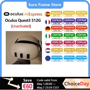 Casque tout-en-un Oculus Quest 3 512G avec casque VR intégré,