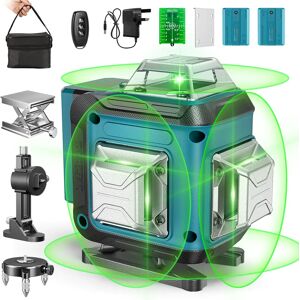 Niveau laser vert 4D Bogseth 16 lignes, auto-nivelant avec contrôle à distance par application, niveau laser haute précision pour carrelage, sol, mur - Publicité Niveau laser vert 4D Bogseth 16 lignes, auto-nivelant avec contrôle à distance par application, niveau laser haute précision pour carrelage, sol, mur - Publicité