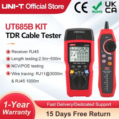 Kit de test de câbles Uni-T UT685B - Technologie TDR, Localisateur, Professionnel - Publicité Kit de test de câbles Uni-T UT685B - Technologie TDR, Localisateur, Professionnel - Publicité