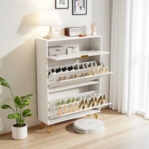 Other Meuble Chaussure Blanc Armoire à Chaussures Entrée avec 2Abattants Meuble de Rangement à Chaussures Armoire Commode à Chaussures - Publicité Other Meuble Chaussure Blanc Armoire à Chaussures Entrée avec 2Abattants Meuble de Rangement à Chaussures Armoire Commode à Chaussures - Publicité
