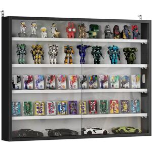 HOMCOM Vitrine pour collection vitrine murale 80 x 9,5 x 60 cm avec 4 étagères réglables en hauteur et 2 portes coulissantes en verre, pour collection de figurines et voitures miniatures, noir - Publicité HOMCOM Vitrine pour collection vitrine murale 80 x 9,5 x 60 cm avec 4 étagères réglables en hauteur et 2 portes coulissantes en verre, pour collection de figurines et voitures miniatures, noir - Publicité