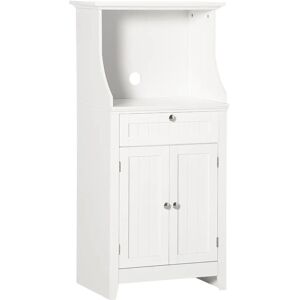 HOMCOM Buffet de cuisine pour micro-ondes, avec tiroir, étagère, 2 portes, compartiment anti-basculement, 60x40x122,5 cm, blanc - Publicité HOMCOM Buffet de cuisine pour micro-ondes, avec tiroir, étagère, 2 portes, compartiment anti-basculement, 60x40x122,5 cm, blanc - Publicité