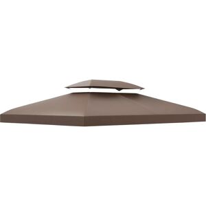 HOMCOM Outsunny Couverture de Tonnelle - Marron - 3x4 m - Publicité HOMCOM Outsunny Couverture de Tonnelle - Marron - 3x4 m - Publicité