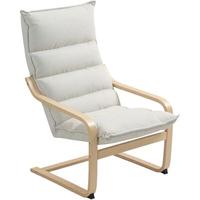 Fauteuil Homcom moderne pour salon avec dossier haut, accoudoirs et pieds en bois, recouvert de velours, fauteuil pour chambre à coucher, salon - Publicité Fauteuil Homcom moderne pour salon avec dossier haut, accoudoirs et pieds en bois, recouvert de velours, fauteuil pour chambre à coucher, salon - Publicité