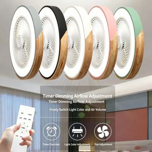 NONE Ventilateur de plafond intégré avec éclairage, ventilateur de plafond