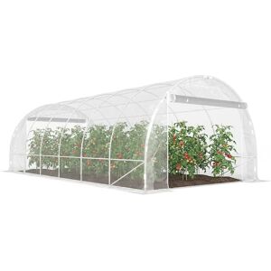 Outsunny Serre tunnel de jardin 18m², serre de jardin tunnel 296x597x199cm avec cadre acier galvanisé, 2 portes, bâche PE haute - Publicité Outsunny Serre tunnel de jardin 18m², serre de jardin tunnel 296x597x199cm avec cadre acier galvanisé, 2 portes, bâche PE haute - Publicité