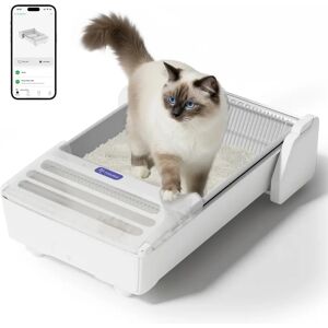 NONE UBEPET Robotail C32 Litière Automatique Ouverte pour Chats, Auto-Nettoyante, Application Intelligente, Anti-Fuite, Spacieuse pour Grands Chats - Publicité NONE UBEPET Robotail C32 Litière Automatique Ouverte pour Chats, Auto-Nettoyante, Application Intelligente, Anti-Fuite, Spacieuse pour Grands Chats - Publicité