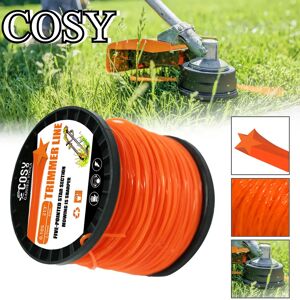 COSY-Ligne de désherbage pentagonale orange de qualité commerciale, outils de jardin, nylon de haute qualité, diamètre universel 4,0mm, 46m image