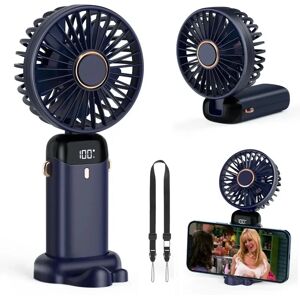 NONE Mini ventilateur portatif 3000mAh ventilateurs suspendus au cou pliables