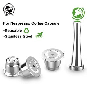 i Cafilas Capsule de café réutilisable ICafilas pour Nespresso, filtres à café en acier inoxydable, machine à café expresso pour crème, nouvelle version améliorée