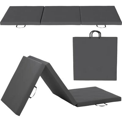 HOMCOM Tapis de gymnastique pliable, tapis gymnastique épais, 180 x 60 x 5 cm, avec poignée, tapis de sol pour yoga, sport, fitness, pilates, revêtement synthétique, gris - Publicité HOMCOM Tapis de gymnastique pliable, tapis gymnastique épais, 180 x 60 x 5 cm, avec poignée, tapis de sol pour yoga, sport, fitness, pilates, revêtement synthétique, gris - Publicité
