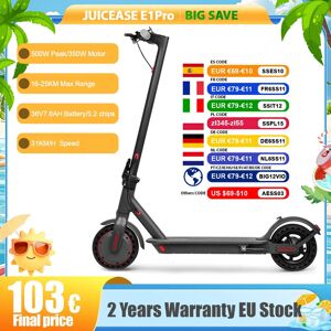 JUICEASE E1 Pro Scooter électrique 350W moteur 500W puissance de pointe pliant trottinette électrique 36V7.8AH 5.2 puces 25KM portée EScooter - Publicité JUICEASE E1 Pro Scooter électrique 350W moteur 500W puissance de pointe pliant trottinette électrique 36V7.8AH 5.2 puces 25KM portée EScooter - Publicité