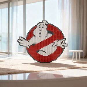 NONE 533 pièces MOC Ghostbusters Logo Icons Modèle de blocs