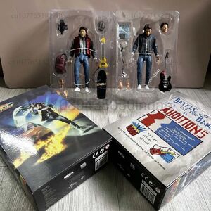 Bandai Figurine NECA Marty avec guitare 1985, Marty McFly Retour