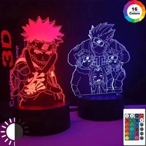 Bandai NarAAUzumaki-Veilleuse 3D, Uchiha Itachi, Sasuke et Akatsuki, lampe figurine