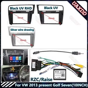 NONE For2013VW MK7 GOLF7 10.1 pouces Din autoradio panneau de