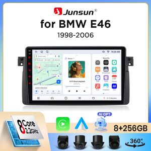 Autoradio Junsun sans fil CarPlay Android Auto pour BMW Série 3 (E46) 1998-2006 avec ventilateur de refroidissement intégré, navigation GPS Android, lecteur multimédia, WiFi, DSP, RDS, BT, SWC, écran - Publicité Autoradio Junsun sans fil CarPlay Android Auto pour BMW Série 3 (E46) 1998-2006 avec ventilateur de refroidissement intégré, navigation GPS Android, lecteur multimédia, WiFi, DSP, RDS, BT, SWC, écran - Publicité