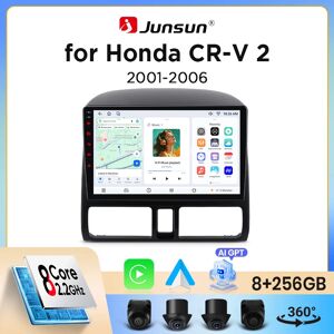 Autoradio Junsun sans fil CarPlay Android Auto pour Honda CR-V Mk2 (RD) 2001-2006, ventilateur de refroidissement intégré, navigation GPS Android, lecteur multimédia, WiFi, DSP, RDS, BT, SWC, écran - Publicité Autoradio Junsun sans fil CarPlay Android Auto pour Honda CR-V Mk2 (RD) 2001-2006, ventilateur de refroidissement intégré, navigation GPS Android, lecteur multimédia, WiFi, DSP, RDS, BT, SWC, écran - Publicité