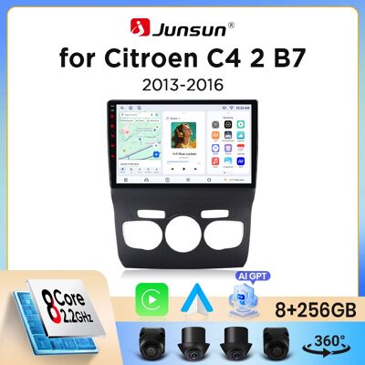 Autoradio sans fil Junsun CarPlay Android Auto pour Citroen C4 Mk2 (B7) / DS4 2010-2018 avec ventilateur de refroidissement intégré, navigation GPS Android, lecteur multimédia, WiFi, DSP, RDS, BT, - Publicité Autoradio sans fil Junsun CarPlay Android Auto pour Citroen C4 Mk2 (B7) / DS4 2010-2018 avec ventilateur de refroidissement intégré, navigation GPS Android, lecteur multimédia, WiFi, DSP, RDS, BT, - Publicité