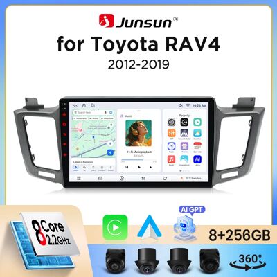 Autoradio sans fil Junsun CarPlay Android Auto pour Toyota RAV4 (XA40) 2012-2018 avec ventilateur de refroidissement intégré, navigation GPS Android, lecteur multimédia, WiFi, DSP, RDS, BT, SWC, écran - Publicité Autoradio sans fil Junsun CarPlay Android Auto pour Toyota RAV4 (XA40) 2012-2018 avec ventilateur de refroidissement intégré, navigation GPS Android, lecteur multimédia, WiFi, DSP, RDS, BT, SWC, écran - Publicité