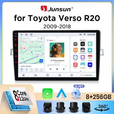 Autoradio Junsun sans fil CarPlay Android Auto pour Toyota Verso (ZGR20/AUR20) 2009-2018 avec ventilateur de refroidissement intégré, navigation GPS Android, lecteur multimédia, WiFi, DSP, RDS, BT, - Publicité Autoradio Junsun sans fil CarPlay Android Auto pour Toyota Verso (ZGR20/AUR20) 2009-2018 avec ventilateur de refroidissement intégré, navigation GPS Android, lecteur multimédia, WiFi, DSP, RDS, BT, - Publicité