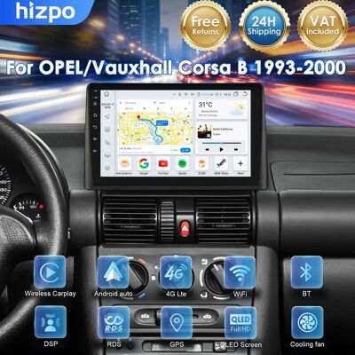 Hizpo écran Carplay 9 pouces pour OPEL/Vauxhall Corsa B 1993 - 2000 autoradio Android Navigation GPS 4G + WIFI lecteur vidéo multimédia Bluetooth - Publicité Hizpo écran Carplay 9 pouces pour OPEL/Vauxhall Corsa B 1993 - 2000 autoradio Android Navigation GPS 4G + WIFI lecteur vidéo multimédia Bluetooth - Publicité