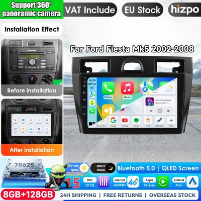 Autoradio Hizpo 9 pouces pour Ford Fiesta Mk VI 5 Mk5 2002 - 2008, lecteur vidéo multimédia Android sans fil Carplay, autoradio 2 DIN, GPS stéréo, systèmes intelligents, écran tactile IPS, navigation - Publicité Autoradio Hizpo 9 pouces pour Ford Fiesta Mk VI 5 Mk5 2002 - 2008, lecteur vidéo multimédia Android sans fil Carplay, autoradio 2 DIN, GPS stéréo, systèmes intelligents, écran tactile IPS, navigation - Publicité